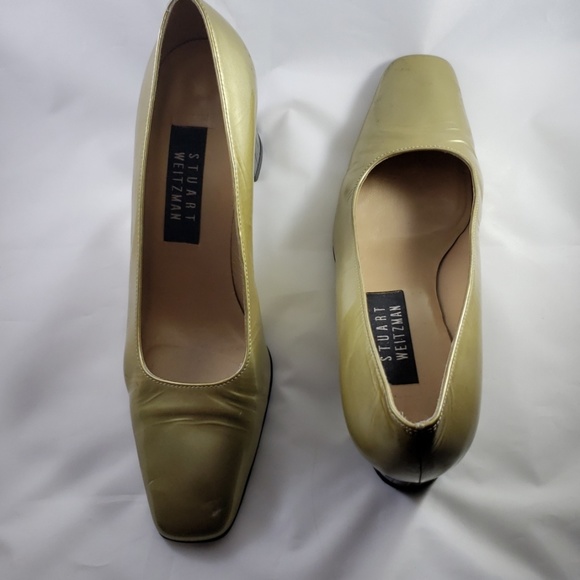 Stuart Weitzman Gold High Heel Size 8 N - Picture 1 of 8